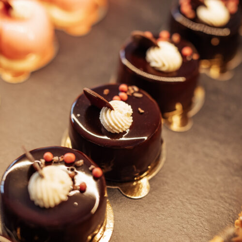 Schokolade Törtchen aus der Konditorei im Mühlviertel